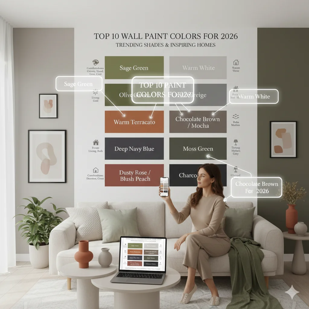 Top 10 Wall Paint Colors of 2026